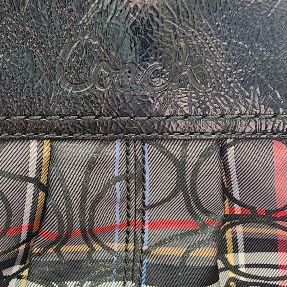Vintage Coach Poppy Soho Tartan Glitter Plaid Bag - Picture 2 of 16